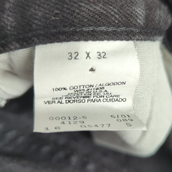 Original Arizona Jean Company 100% Cotton Black Jeans Men 32x32 - Picture 5 of 6